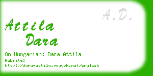 attila dara business card